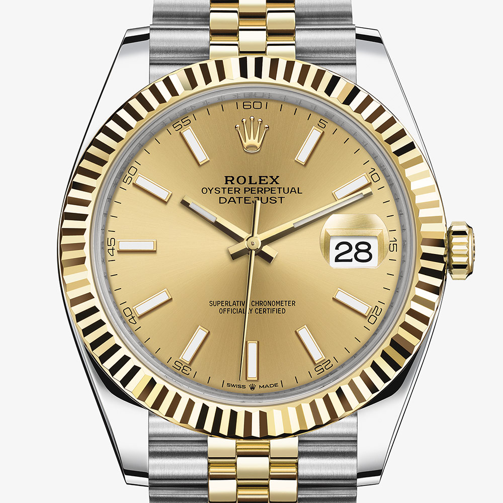 Rolex OYSTER PERPETUAL Datejust 41 Oyster, 41 mm, Oystersteel and yellow gold M126333-0010
