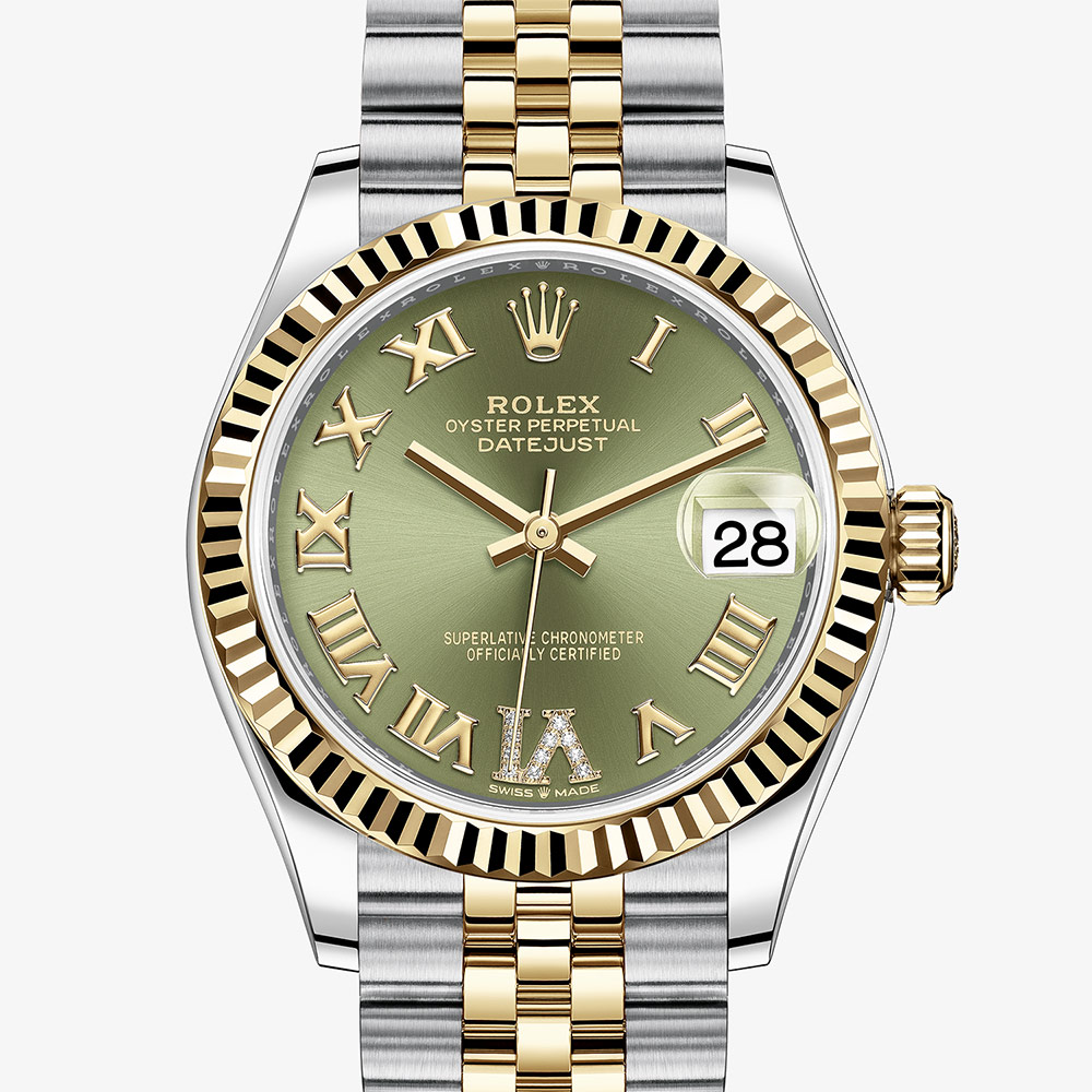 Rolex OYSTER PERPETUAL Datejust 31 Oyster, 31 mm, Oystersteel and yellow gold M278273-0016